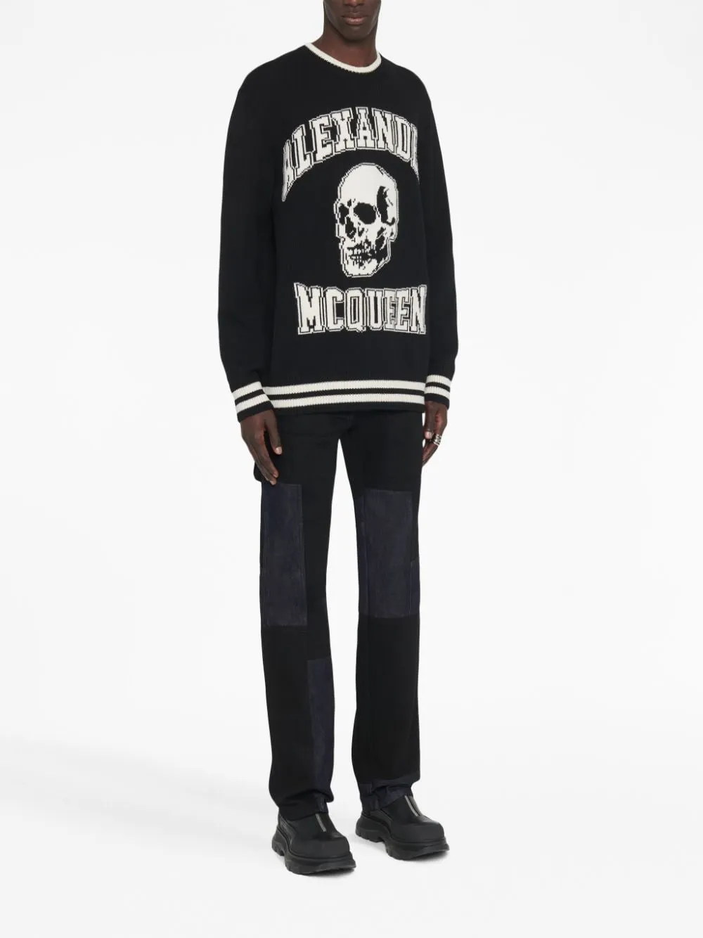 Alexander McQueen Sweaters Black