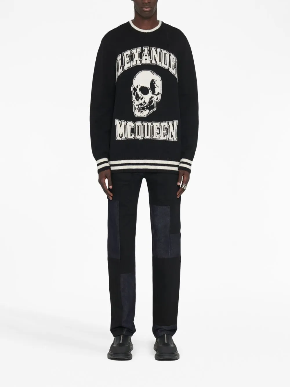 Alexander McQueen Sweaters Black