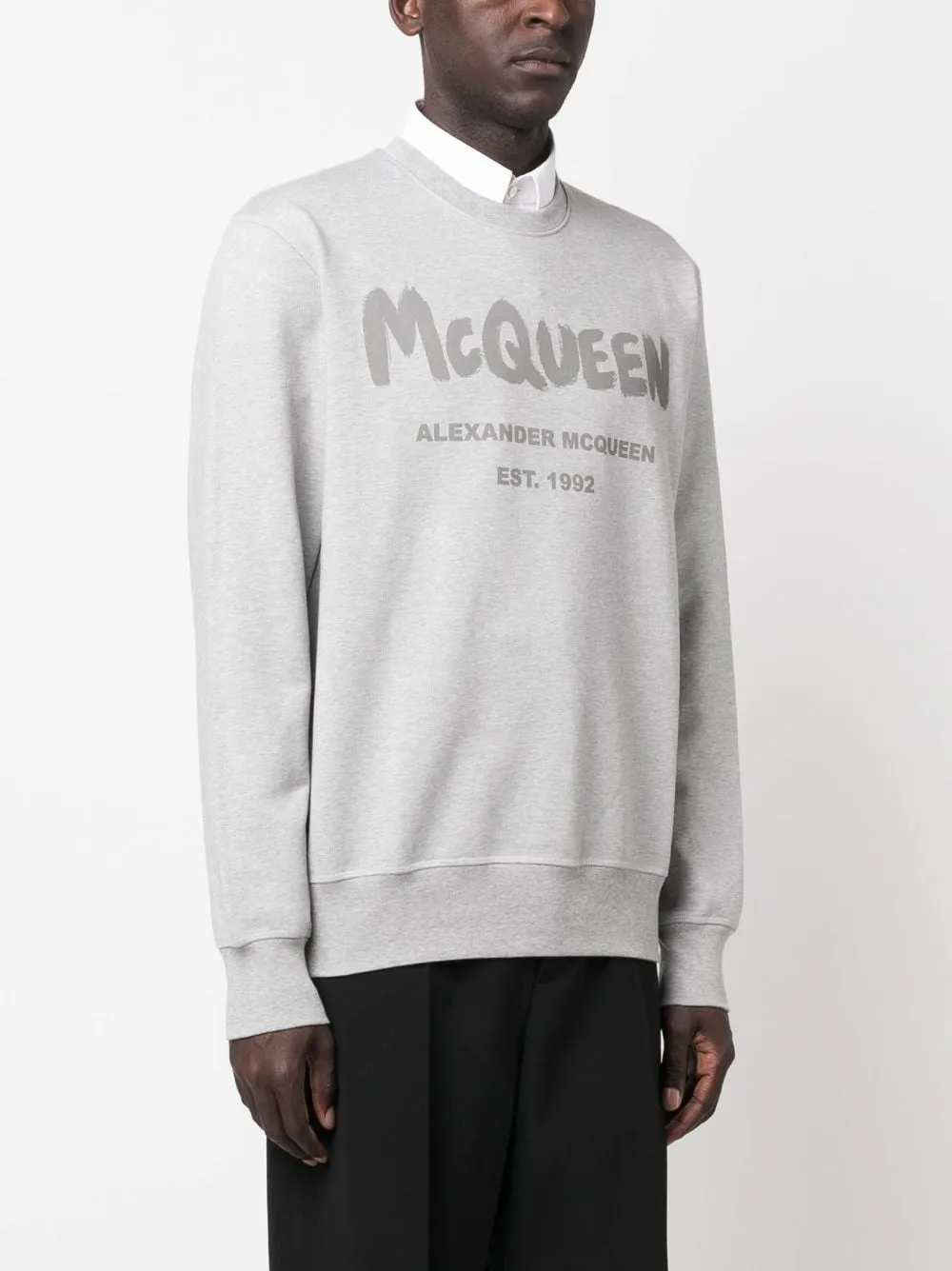 Alexander McQueen Sweaters Grey