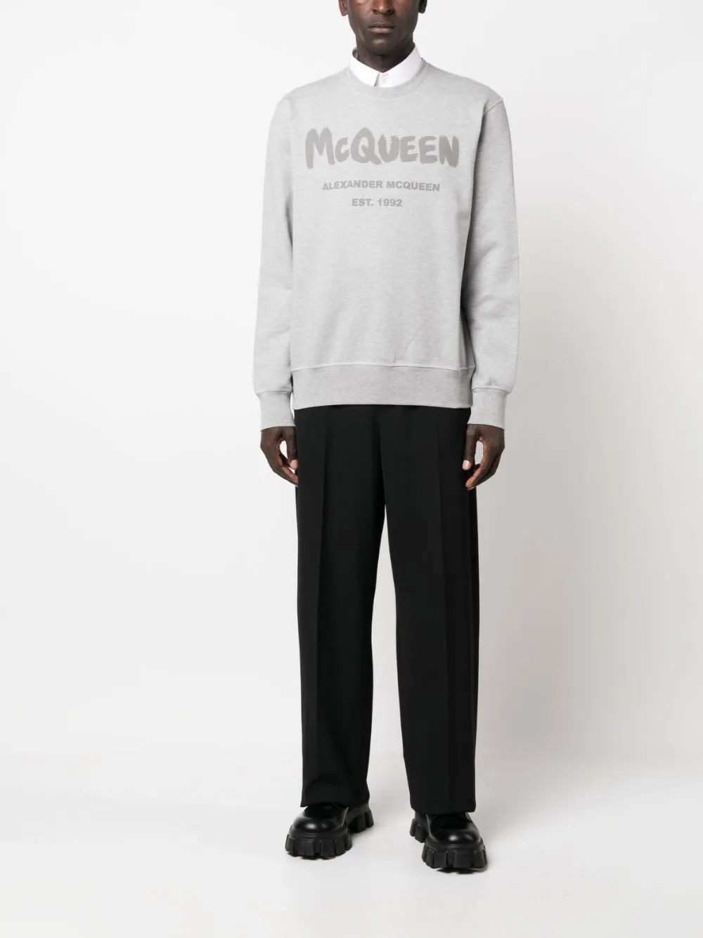 Alexander McQueen Sweaters Grey