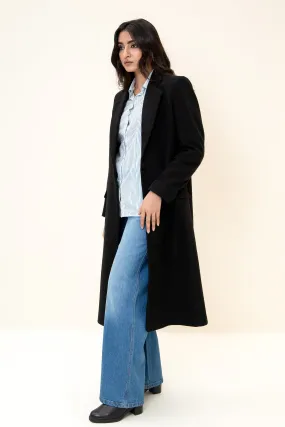 Amelie Long Coat  BLACK