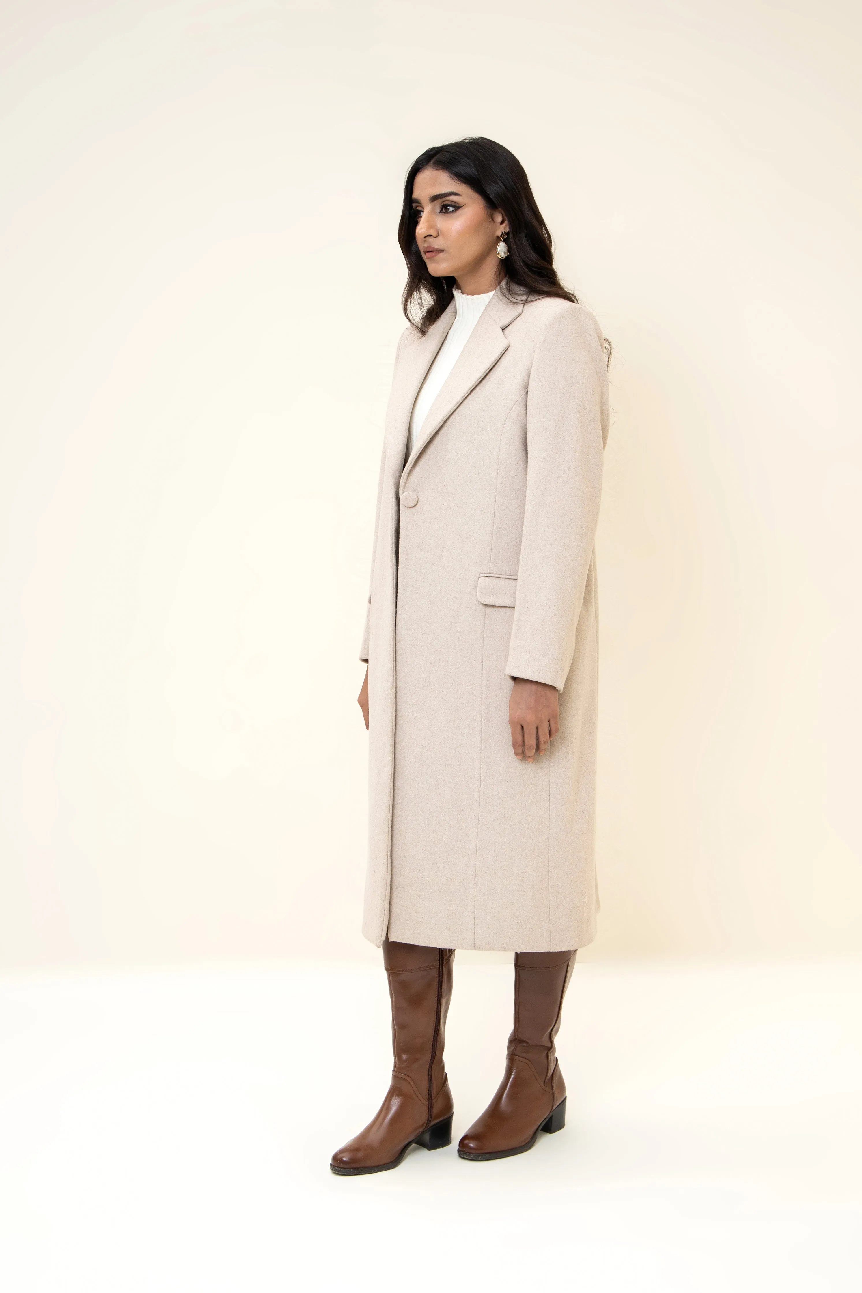 Amelie Long Coat off white