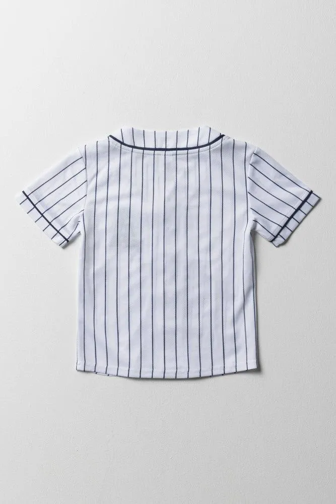 Baseball Button Thru T-Shirt