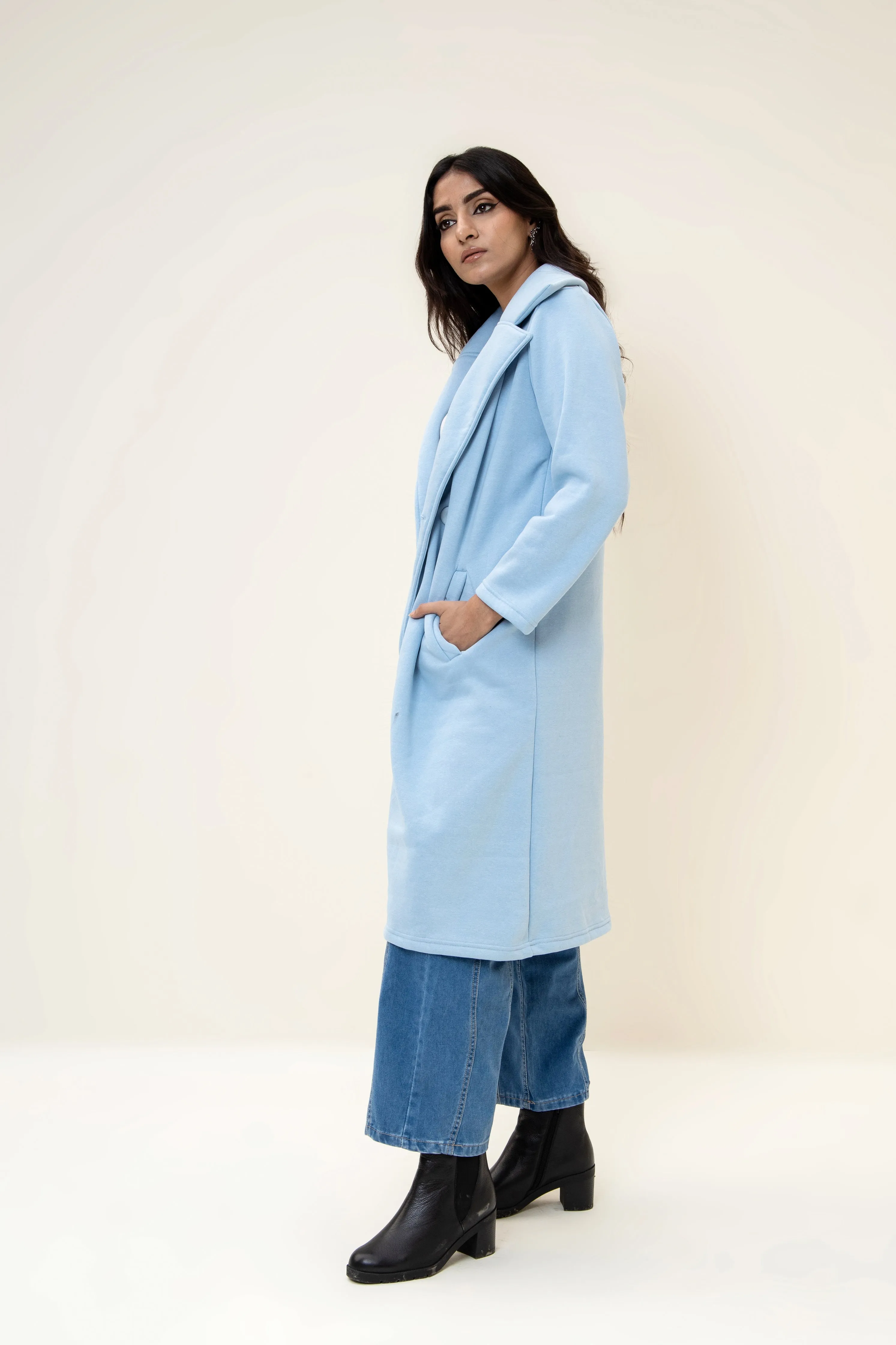 Bergen Neo Long Coat Ice Blue