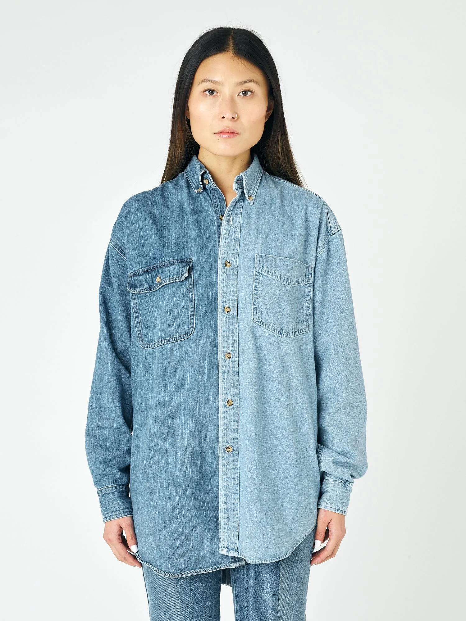 Classic Denim Shirt Mid Light Blue