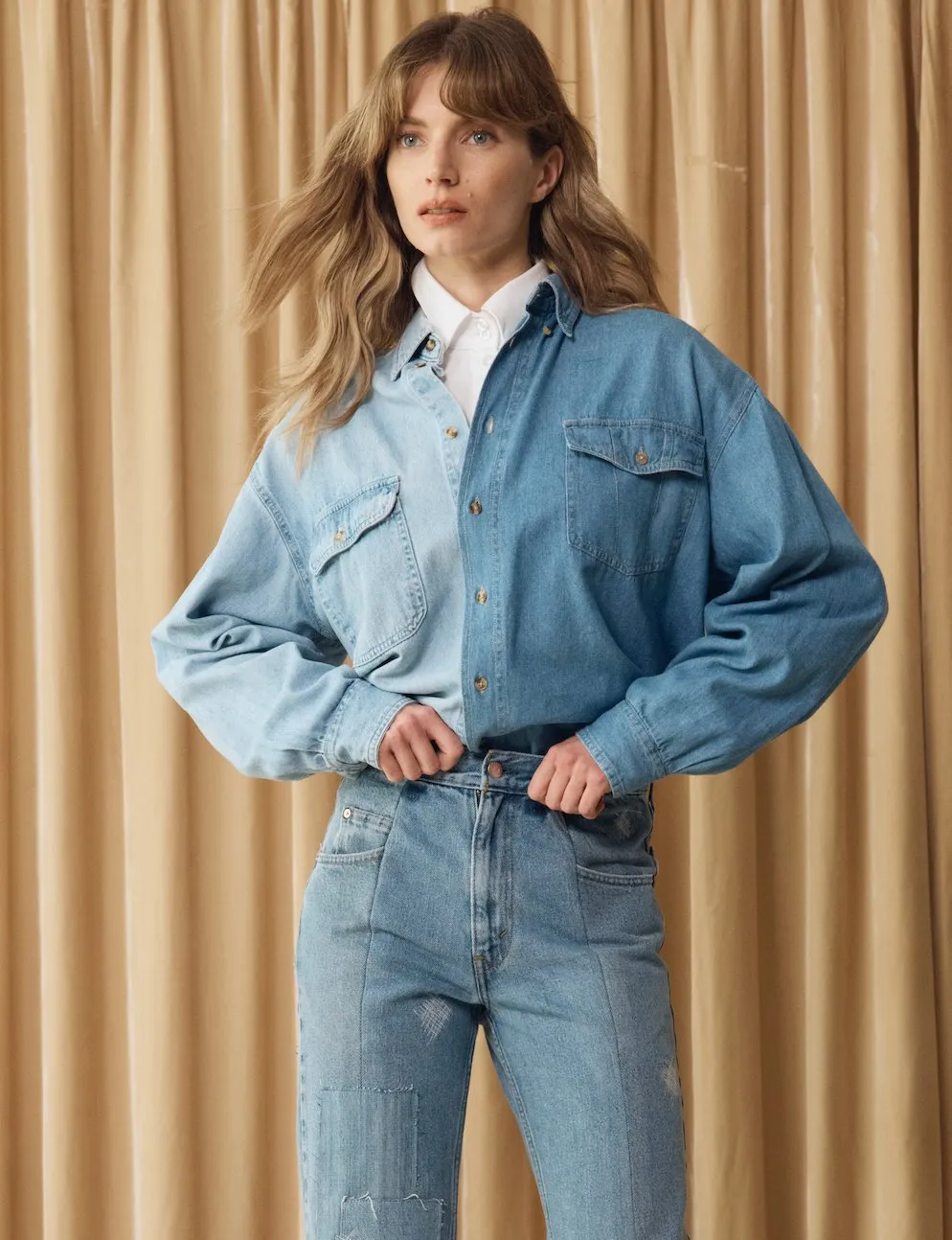 Classic Denim Shirt Mid Light Blue