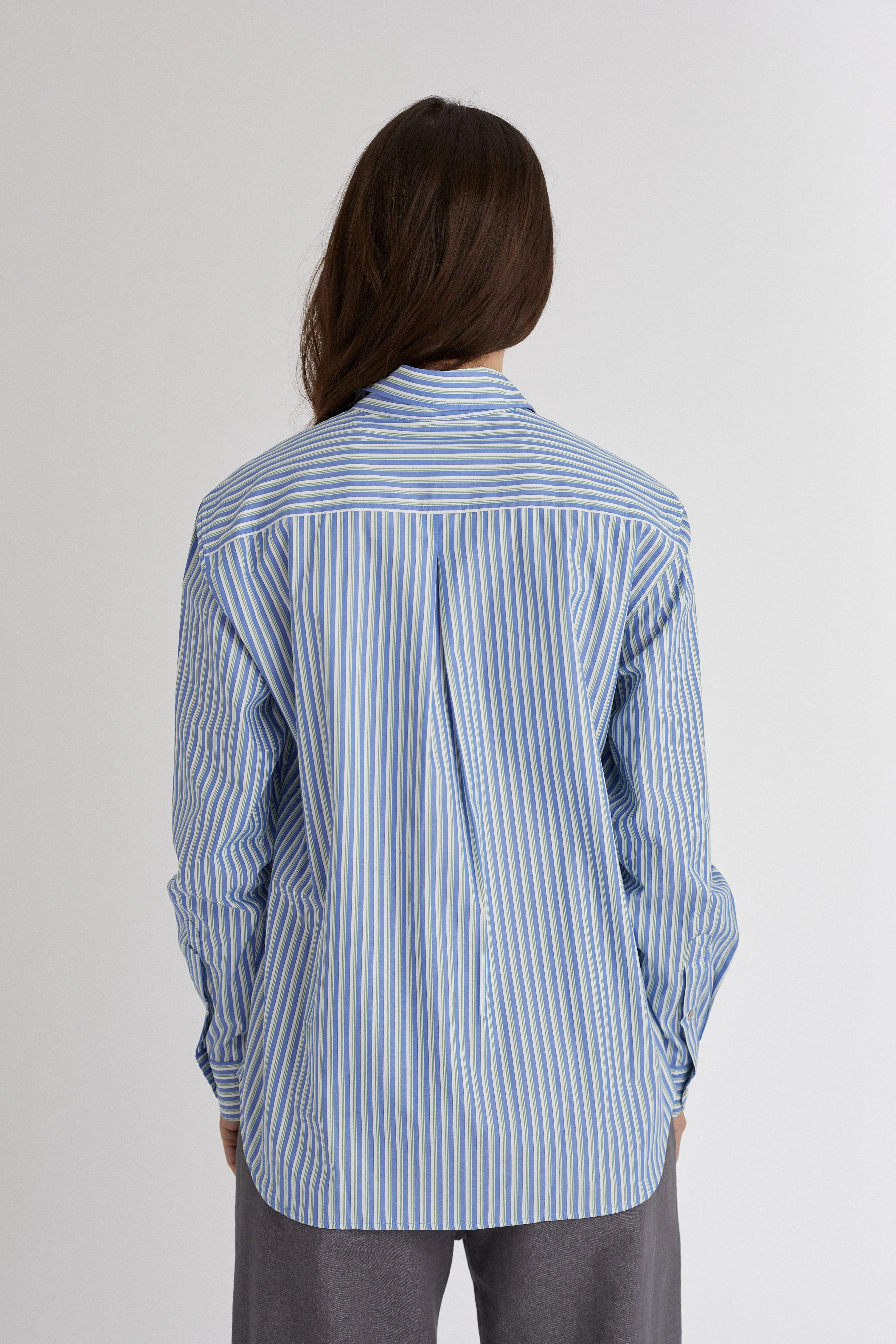 Cora Shirt - Deadstock cotton - Capri stripe