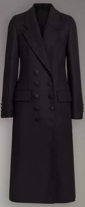 Double Breasted Wool Tailored Coat