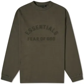 Fear Of God Essentials Spring Long Sleeve Printed T-Shirt, Ink