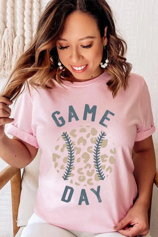 Gameday Leopard Baseball Tee