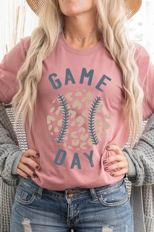 Gameday Leopard Baseball Tee