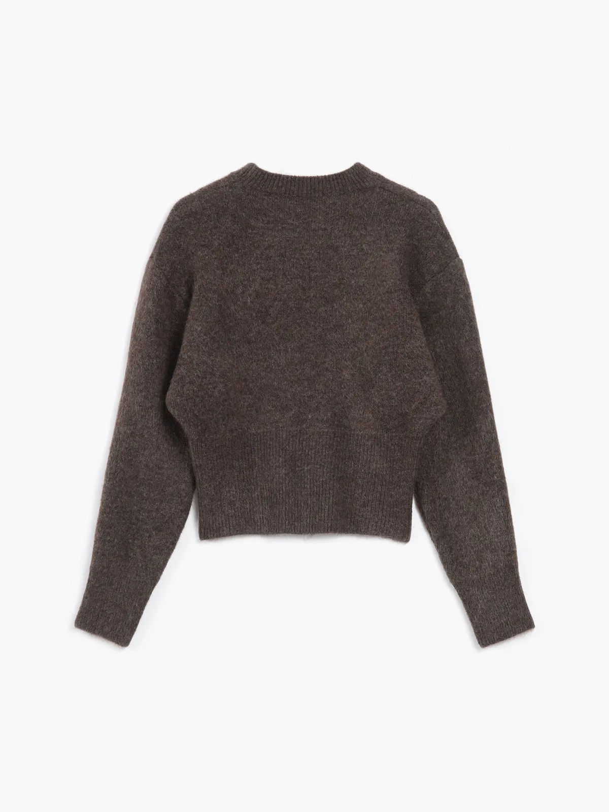 Half Zip Graceful Fuzzy Sweater