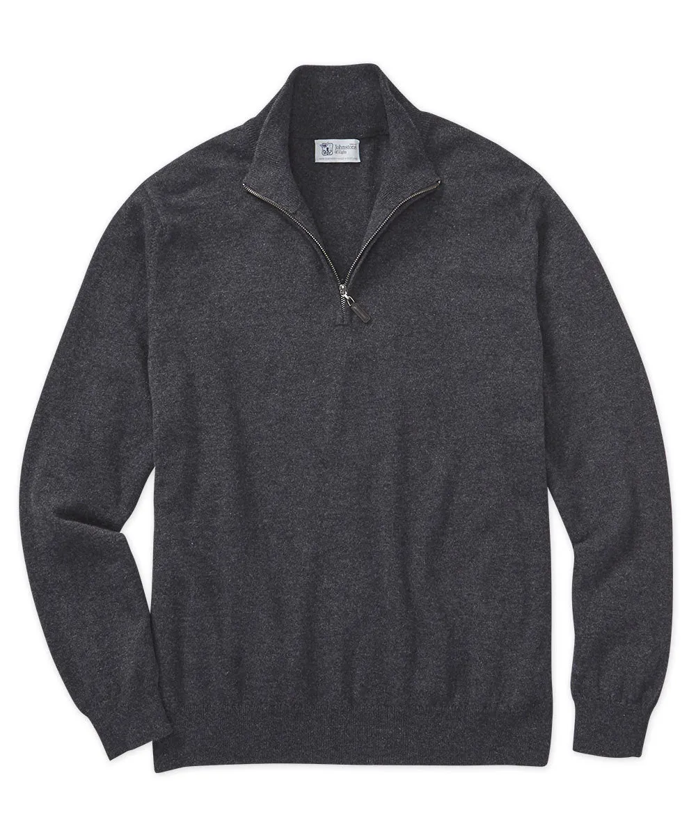 Johnstons of Elgin Scottish Cashmere Half-Zip Sweater