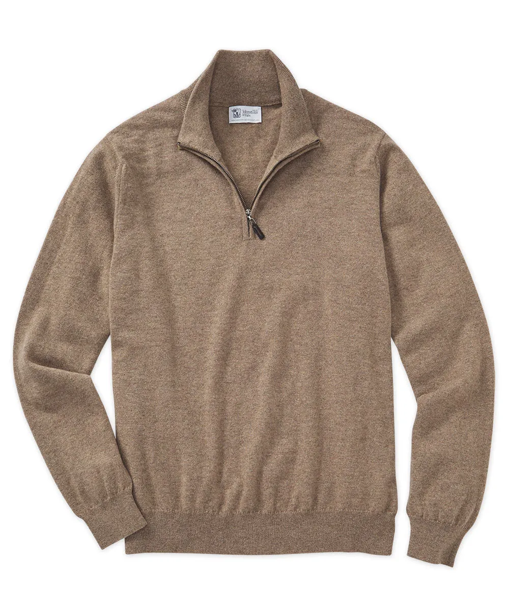 Johnstons of Elgin Scottish Cashmere Half-Zip Sweater