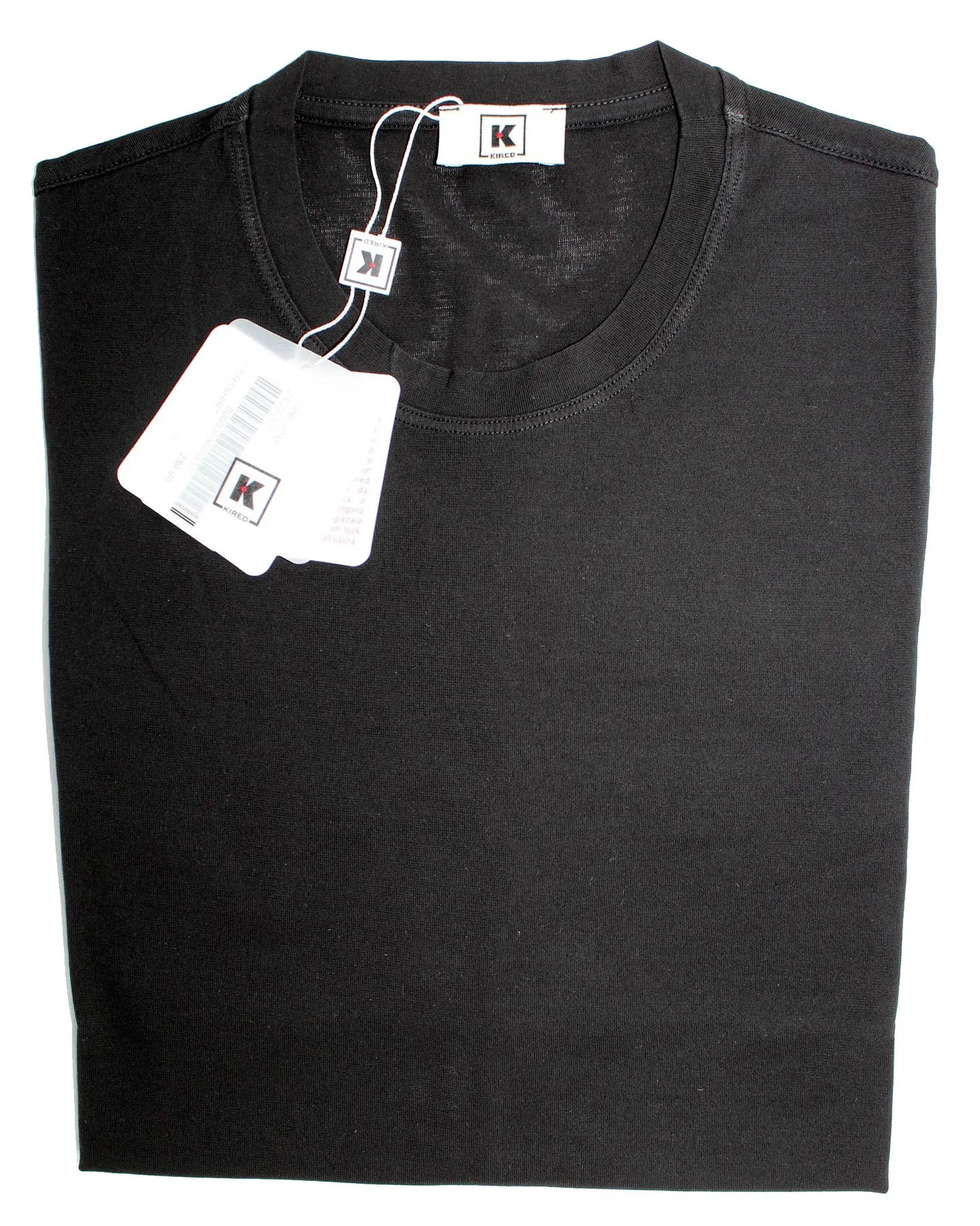 Kired Kiton T-Shirt Black Crêpe Cotton 56 / XXL SALE