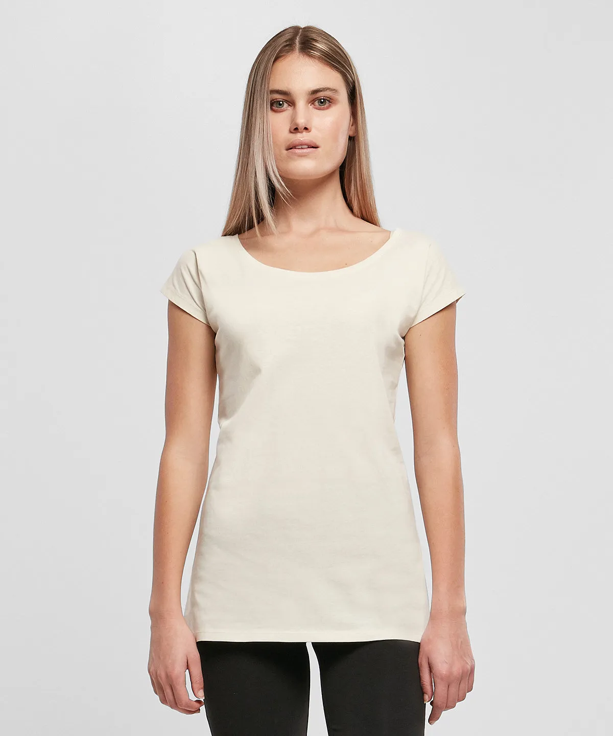 Light Mint - Women's wide neck tee