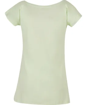 Light Mint - Women's wide neck tee