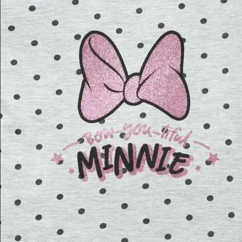 Minnie Mouse Print Round-Neck T-shirt