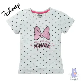 Minnie Mouse Print Round-Neck T-shirt