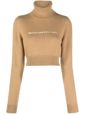 Palm Angels Sweaters Camel