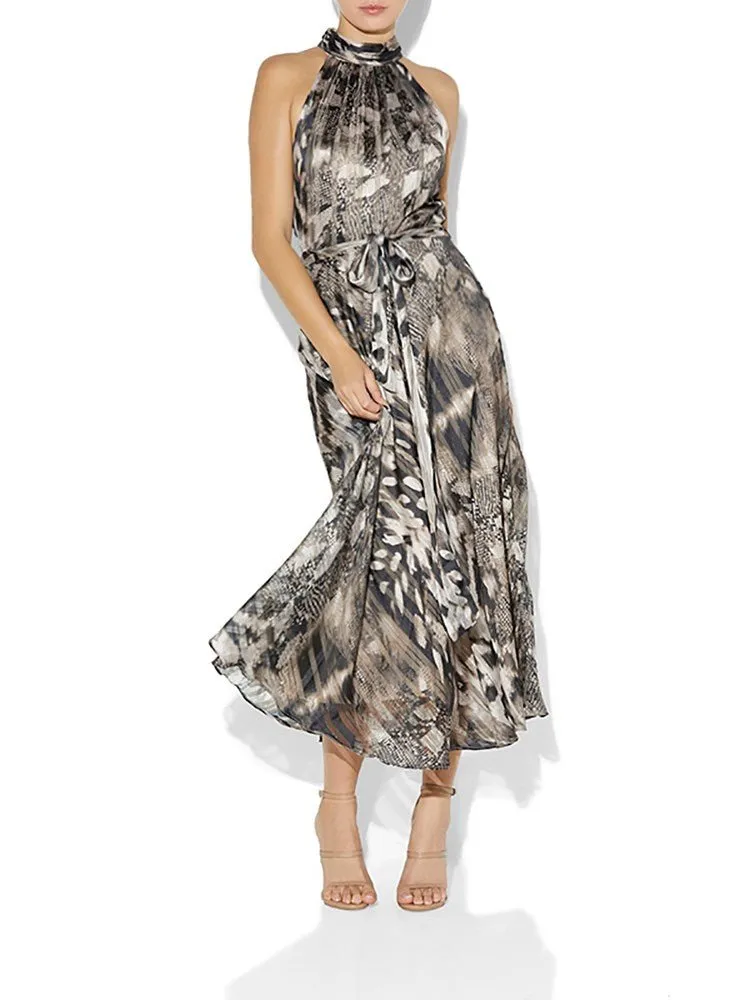 Sammy Kenya Print Halter Dress