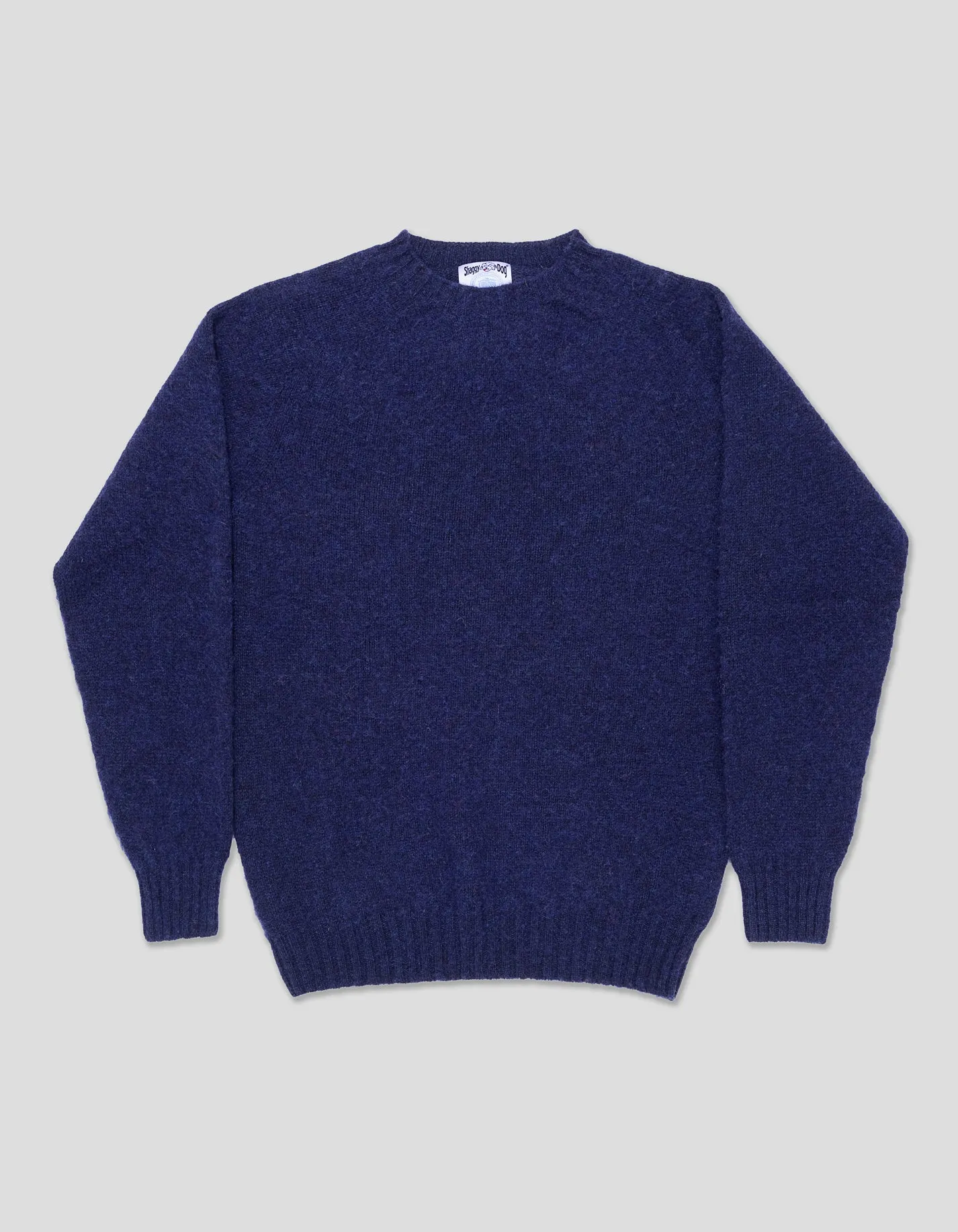 SHAGGY DOG SWEATER DARK BLUE - TRIM FIT