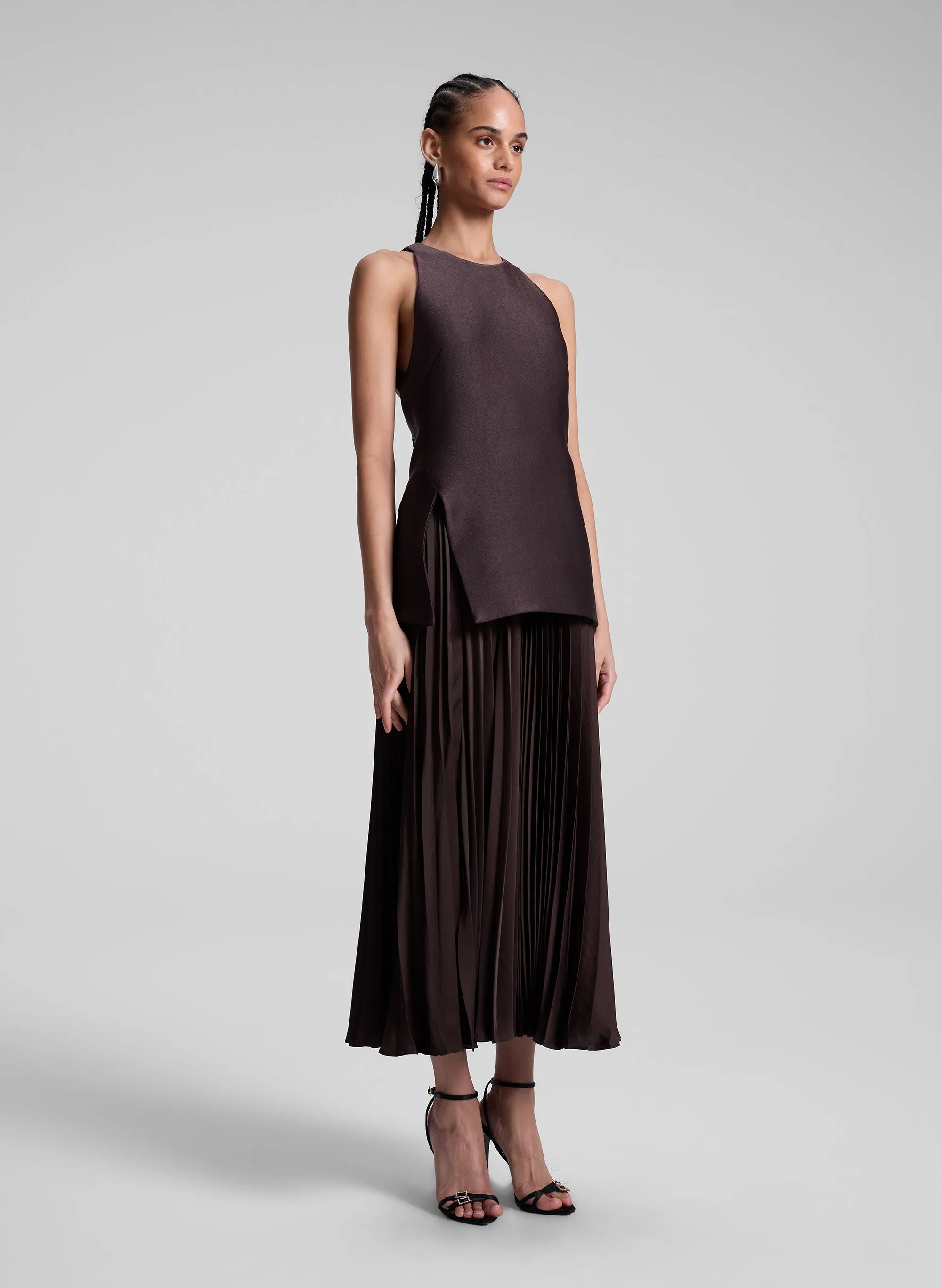 Willow Pleated Midi Dress