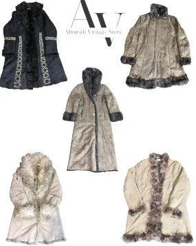 Y2k long / midi Afghan coats